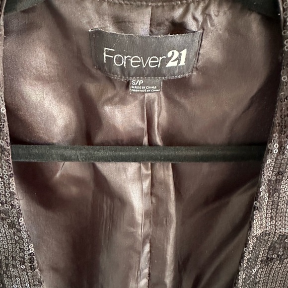 Forever 21 Black Sequin Blazer Size M - Picture 3 of 7